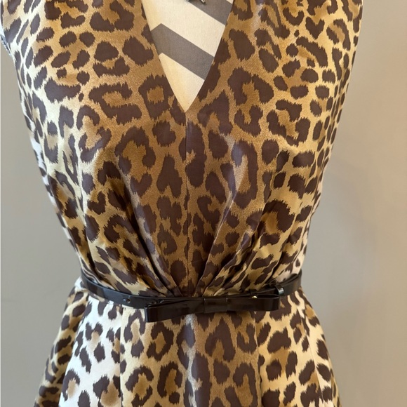 Kate Spade Silk Leopard Roxanne Dress 6 - Picture 4 of 7